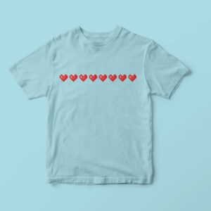 T-shirt Enfant Pixel Coeurs